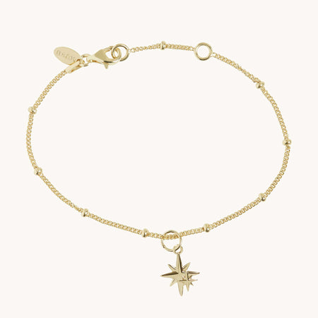 Mother and Child Bead Bracelet Gold