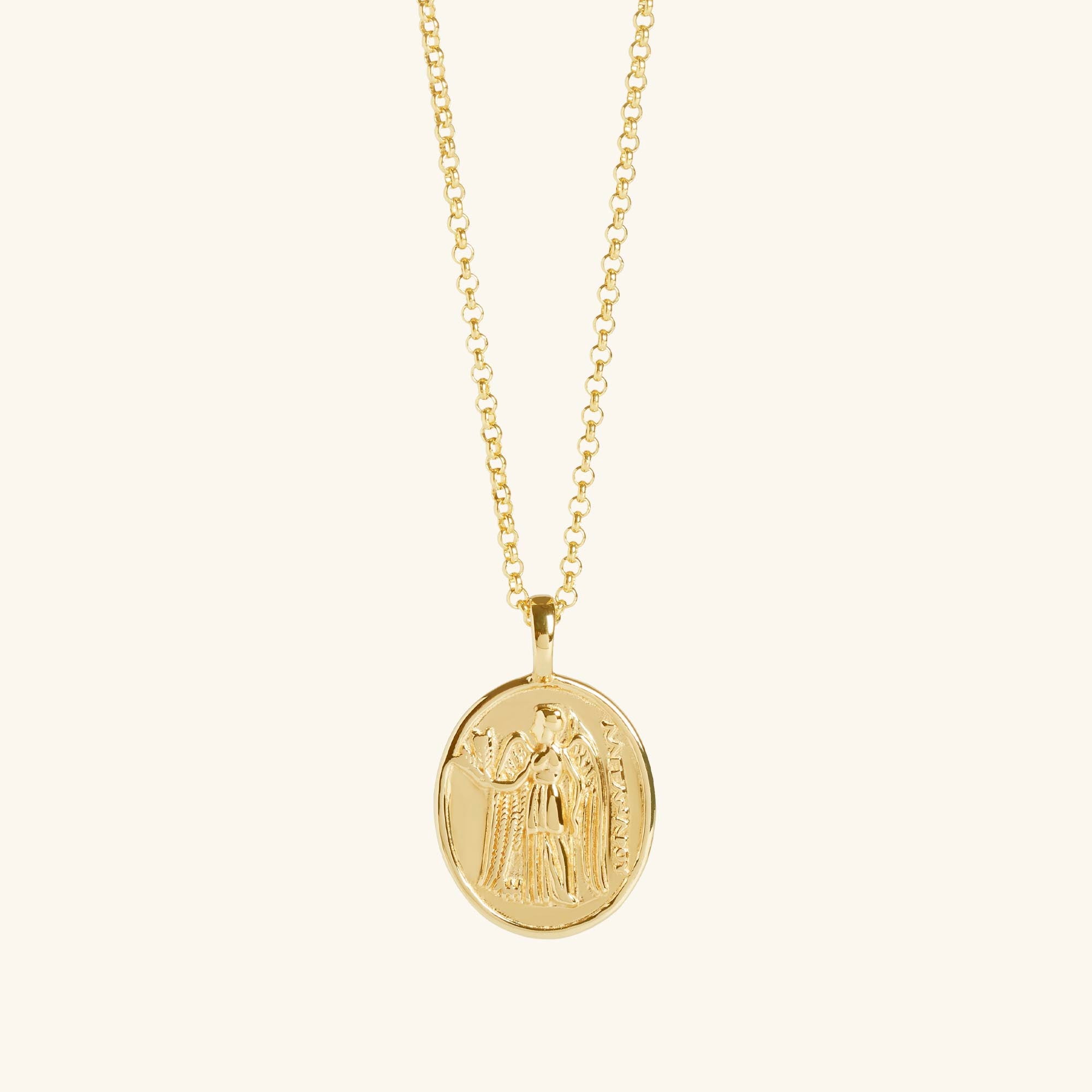 Athena Coin, 18ct Gold-Plated Vermeil On Sterling Silver, Women's