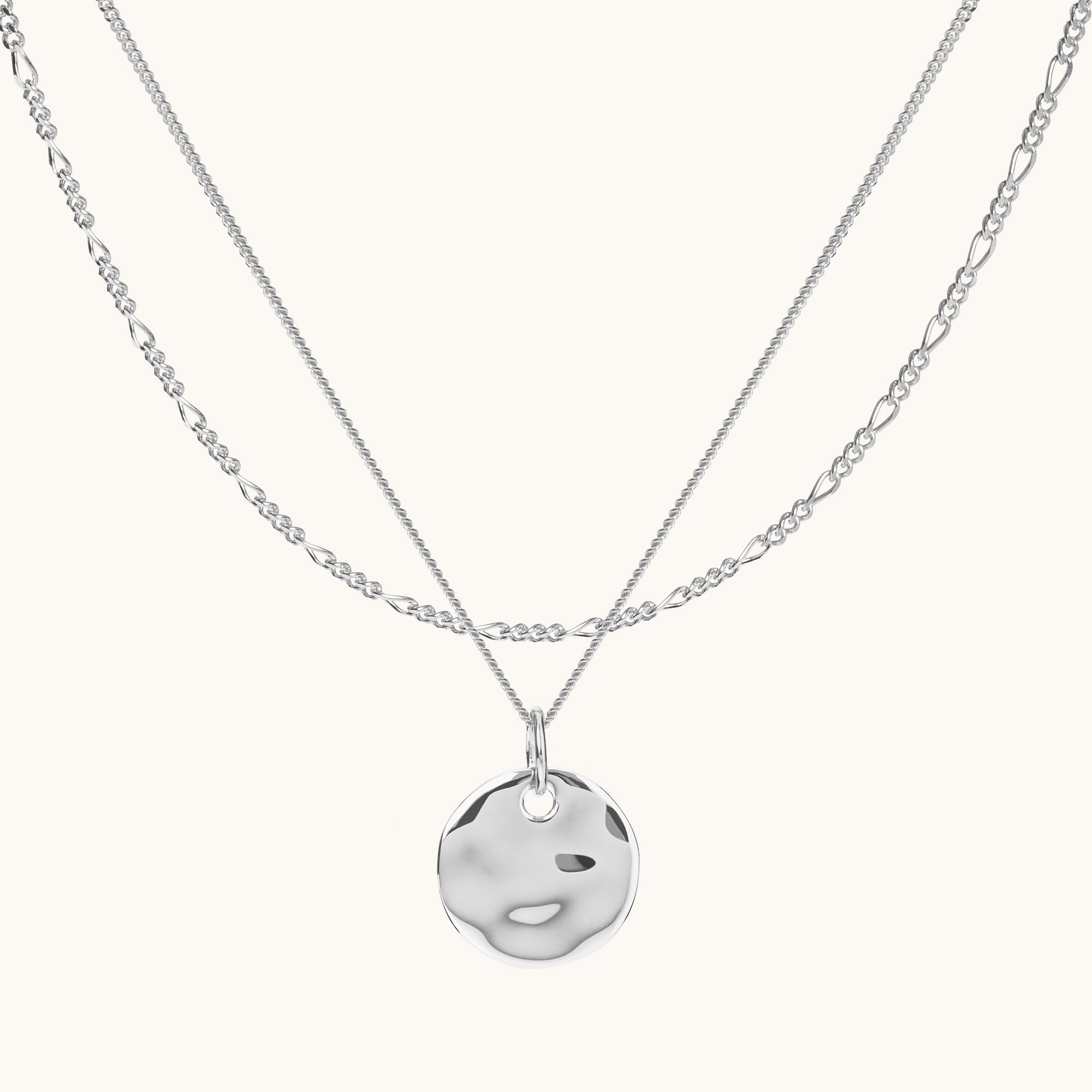 Allure Layering Necklace, Silver main image 0