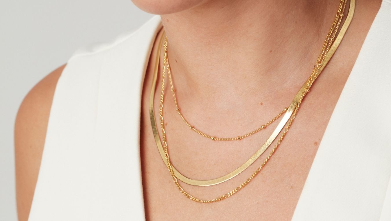 LAYERED GOLD NECKLACES