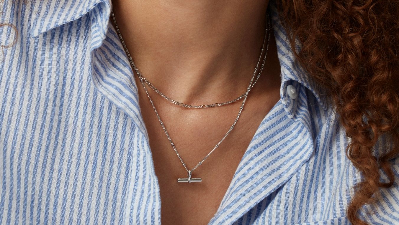 LAYERED SILVER NECKLACES
