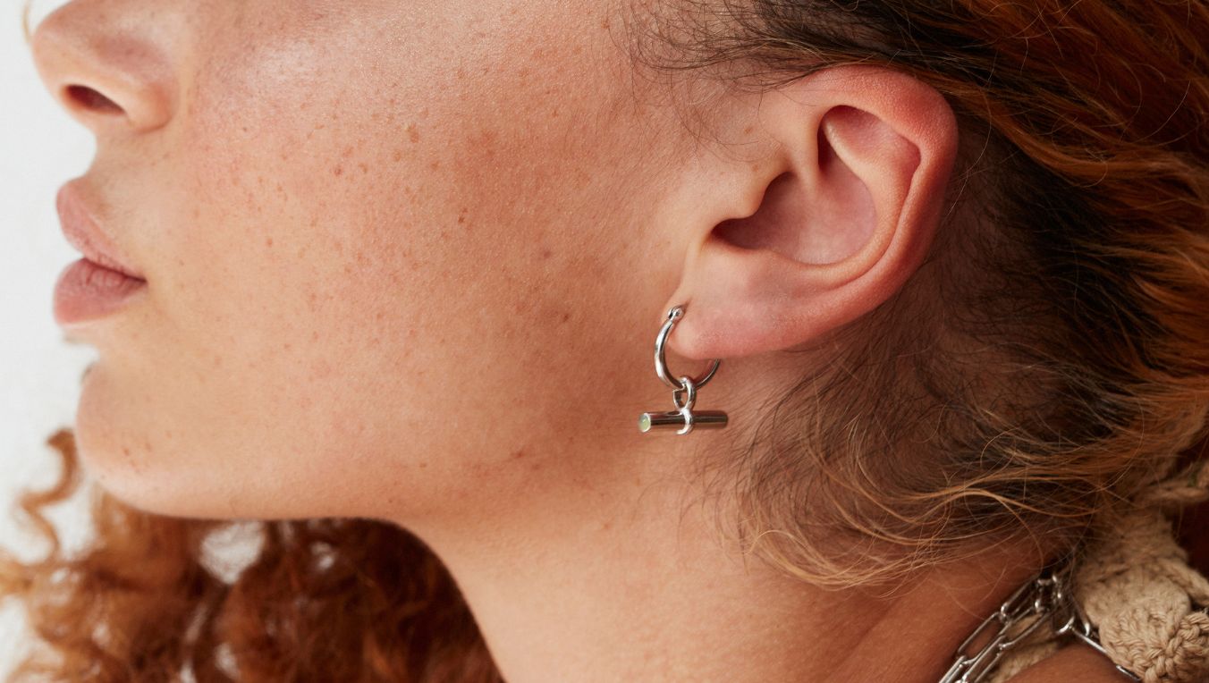 SILVER HOOP EARRINGS