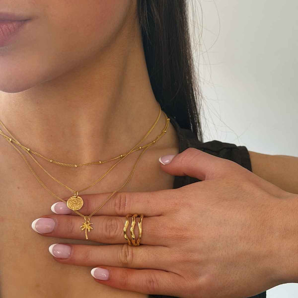 Evil Eye Necklace Gold