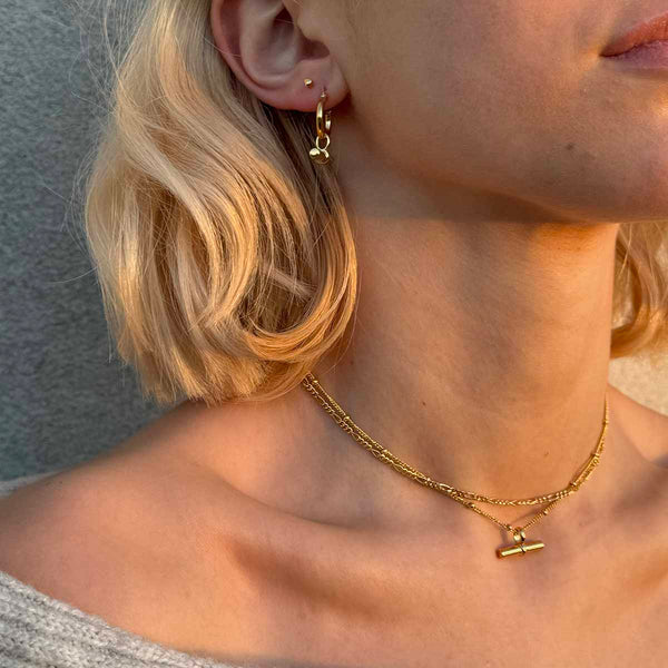 T Bar Layering Set Gold