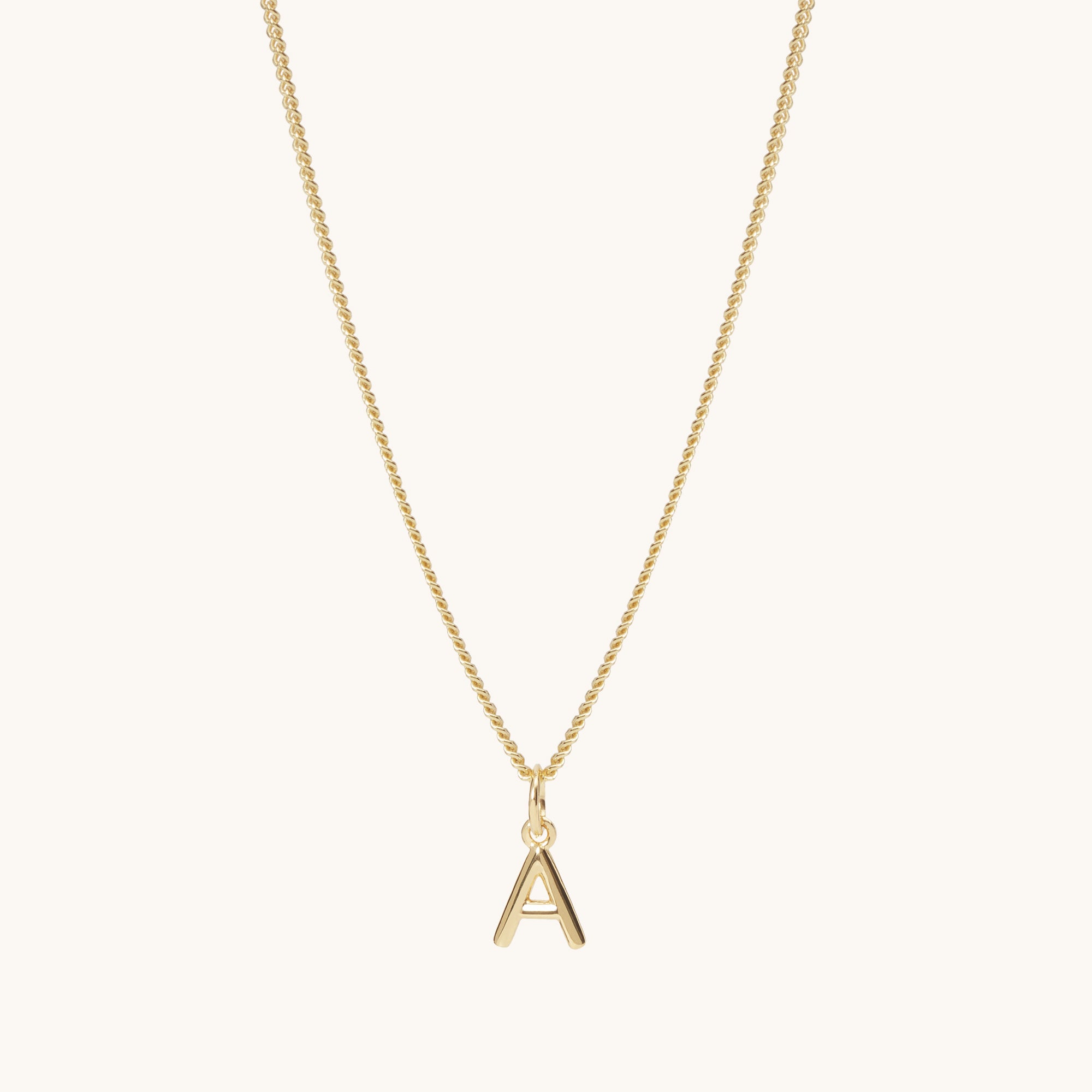 18K WG DIAMOND LOVE LETTER A NECKLACE main image 1