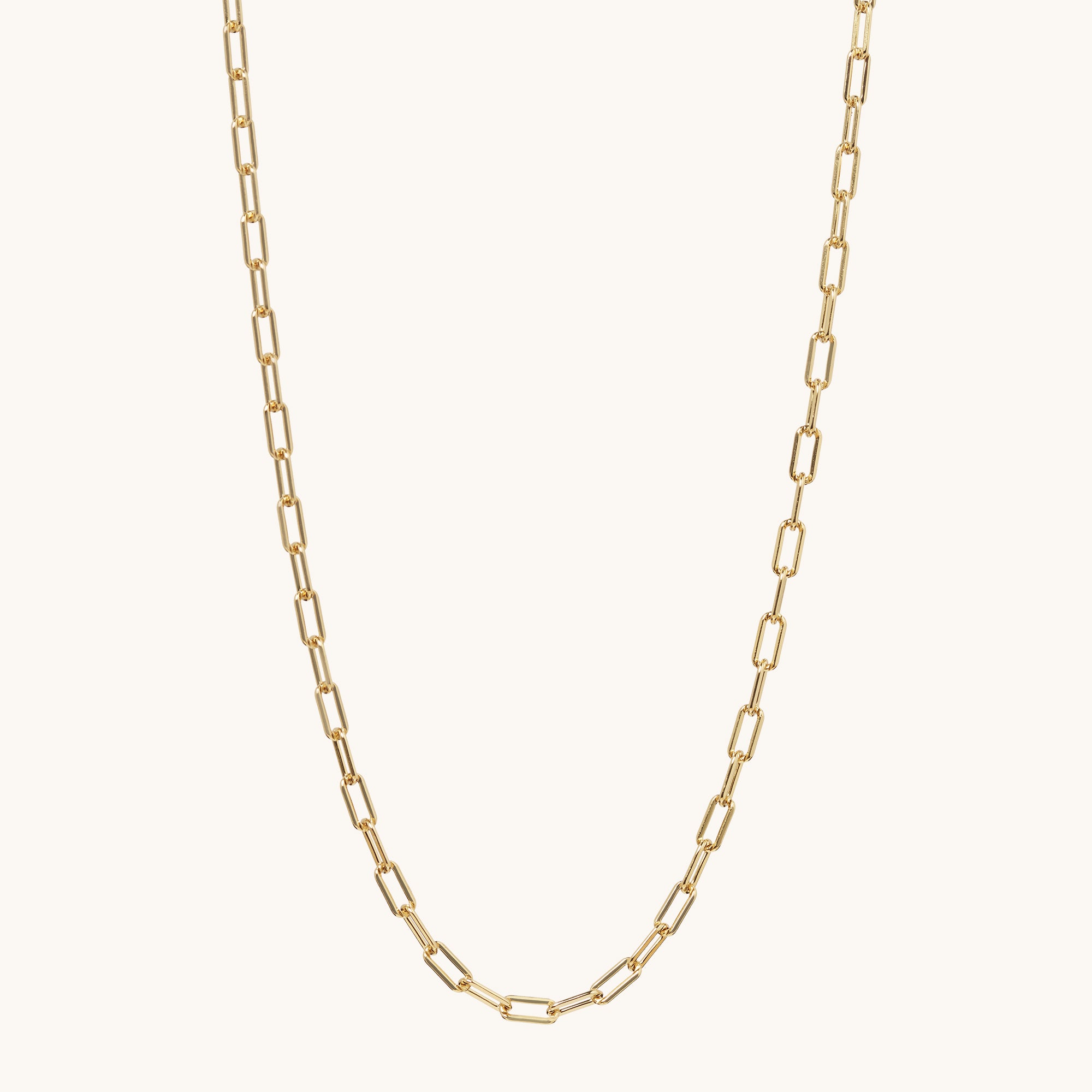 Mini Paperclip Necklace Gold – Muru Jewellery