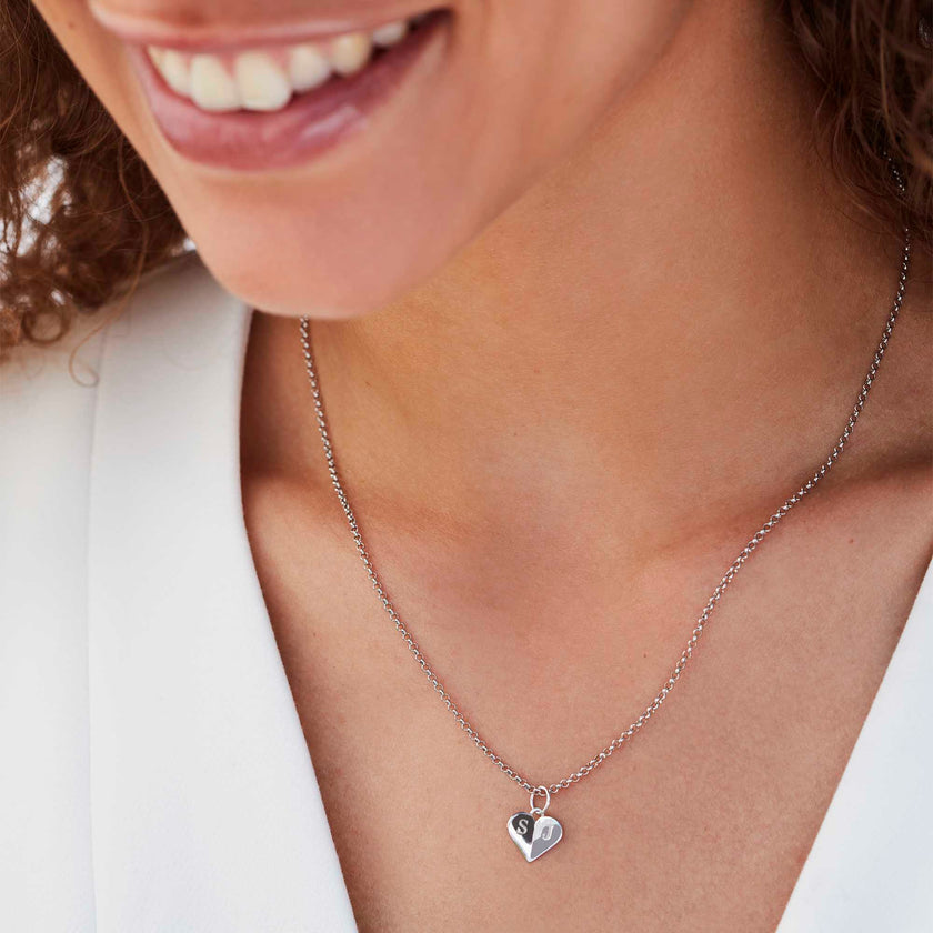 Mini Heart, Sterling Silver, Women's Necklace – Muru Jewellery