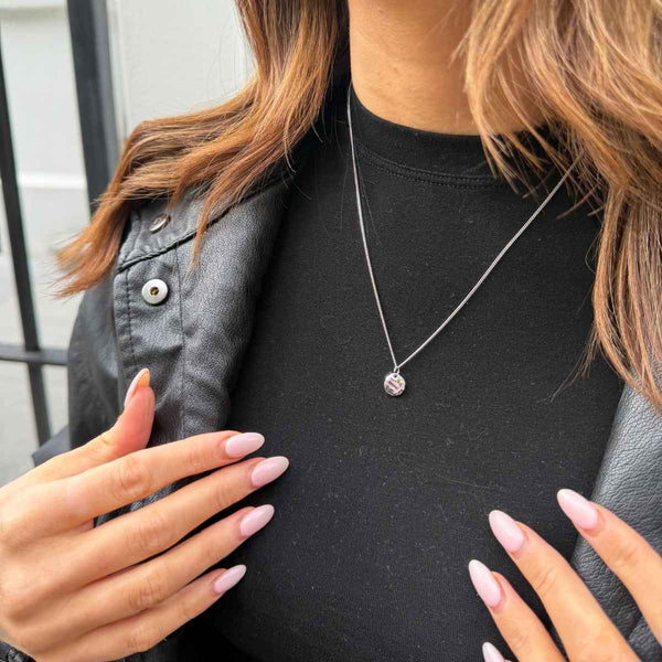 Mini Birthstone Necklace Gold