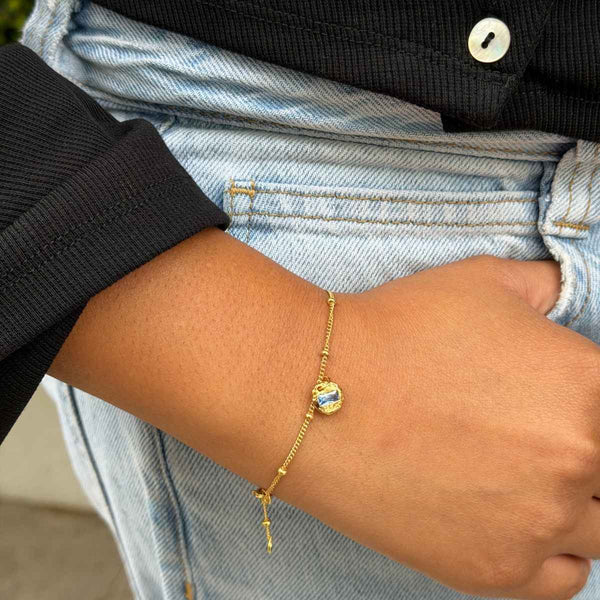 Birthstone Bracelet Silver