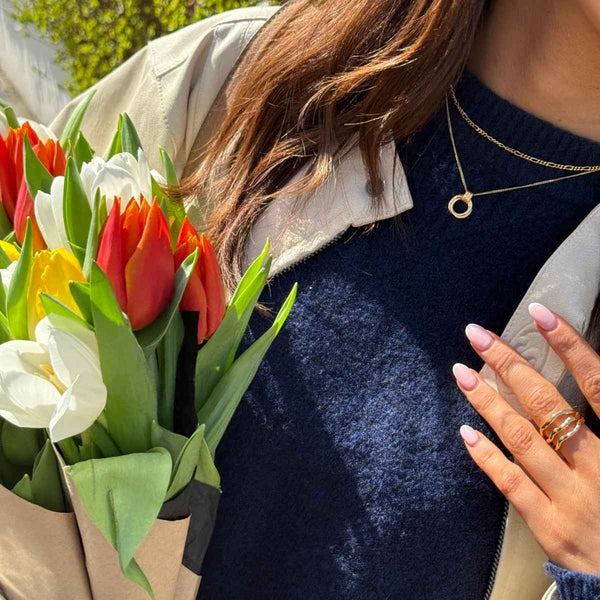 Mini Karma Necklace Silver