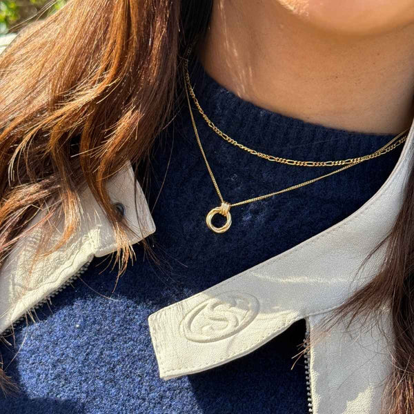 Mini Karma Necklace Silver