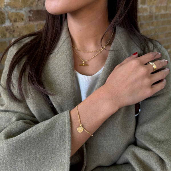 T Bar Layering Set Gold