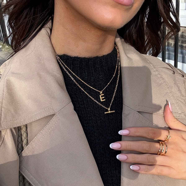 T-Bar Necklace Gold
