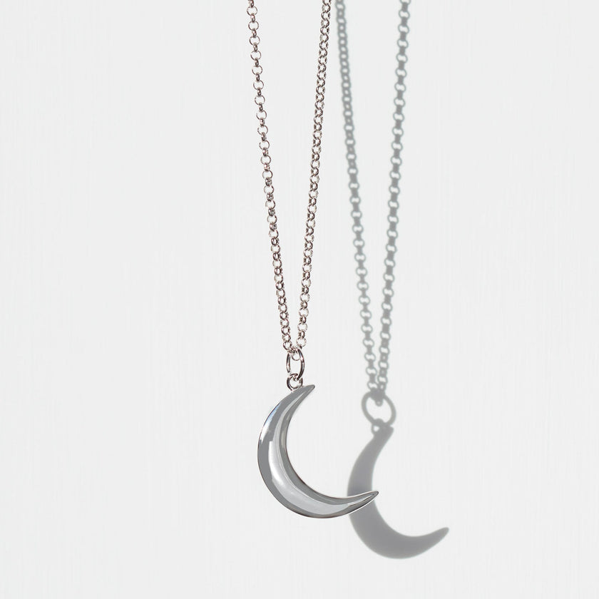 Moon, Sterling Silver, Women's Necklace – Muru Jewellery